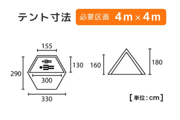 テント寸法