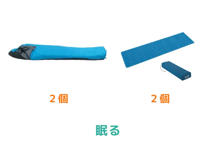 2人用ビギナーセット(春)　眠るアイテム