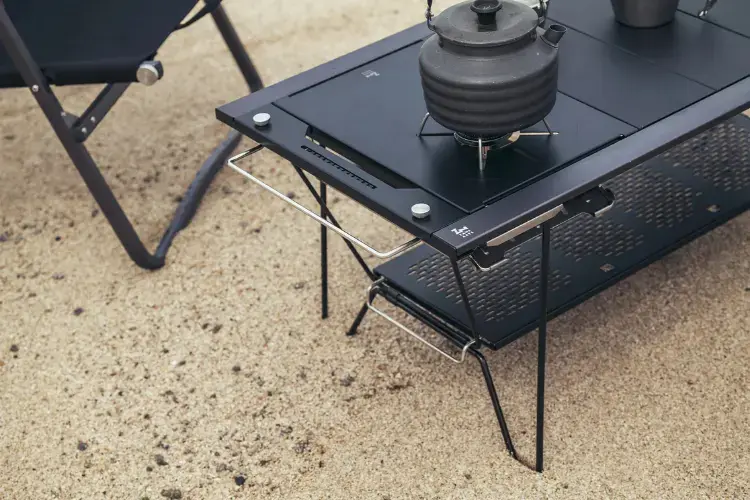 テーブルバーナー設置例 ※こちらのセットにはバーナーはつきません