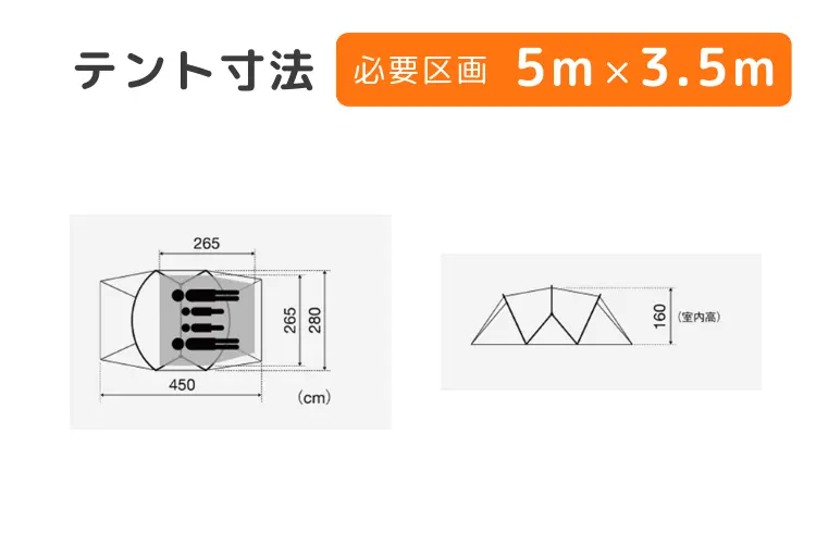 テント寸法