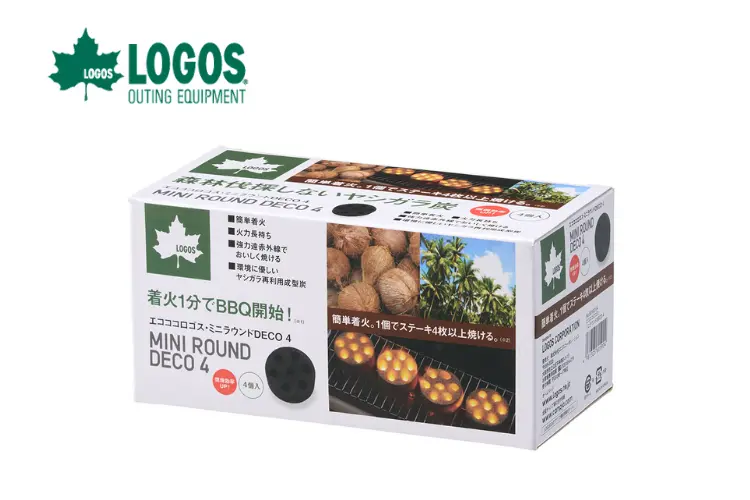 エコココロゴス・ミニラウンドストーブ4　(バーベキュー用炭)