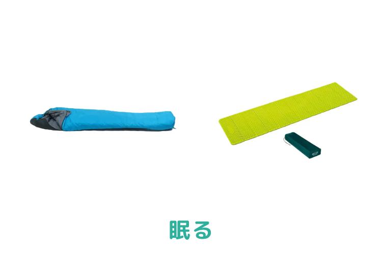 アルファライト、キャンプマット